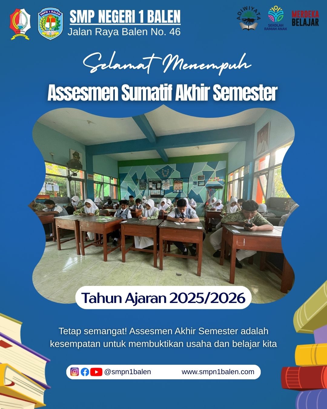 SMP Negeri 1 Balen Gelar Asesmen Sumatif Akhir Semester Berbasis Loomcaa